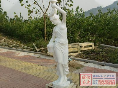 汉白玉西方人物石雕像