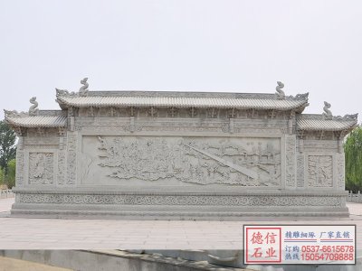 寺院浮雕壁照